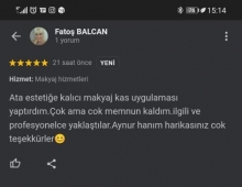 Çok ama çok memnun kaldım