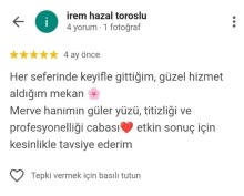 Etkin sonuç için kesinlikle tavsiye ederim.