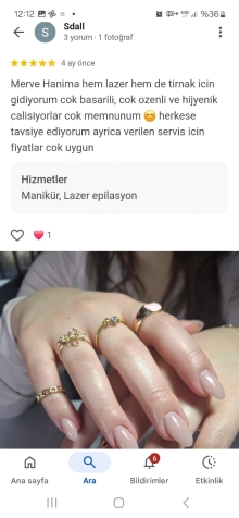 Hem lazer hem de tırnak icin gidiyorum :)