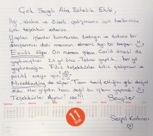 İlgi, alaka ve özenli çalışmanız için teşekkürler.